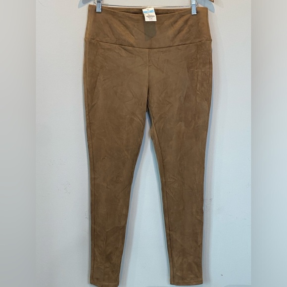 J. MCLAUGHLIN Hazelnut Lori Faux Suede Legging Brown Size Large Pants NWT - Picture 8 of 16
